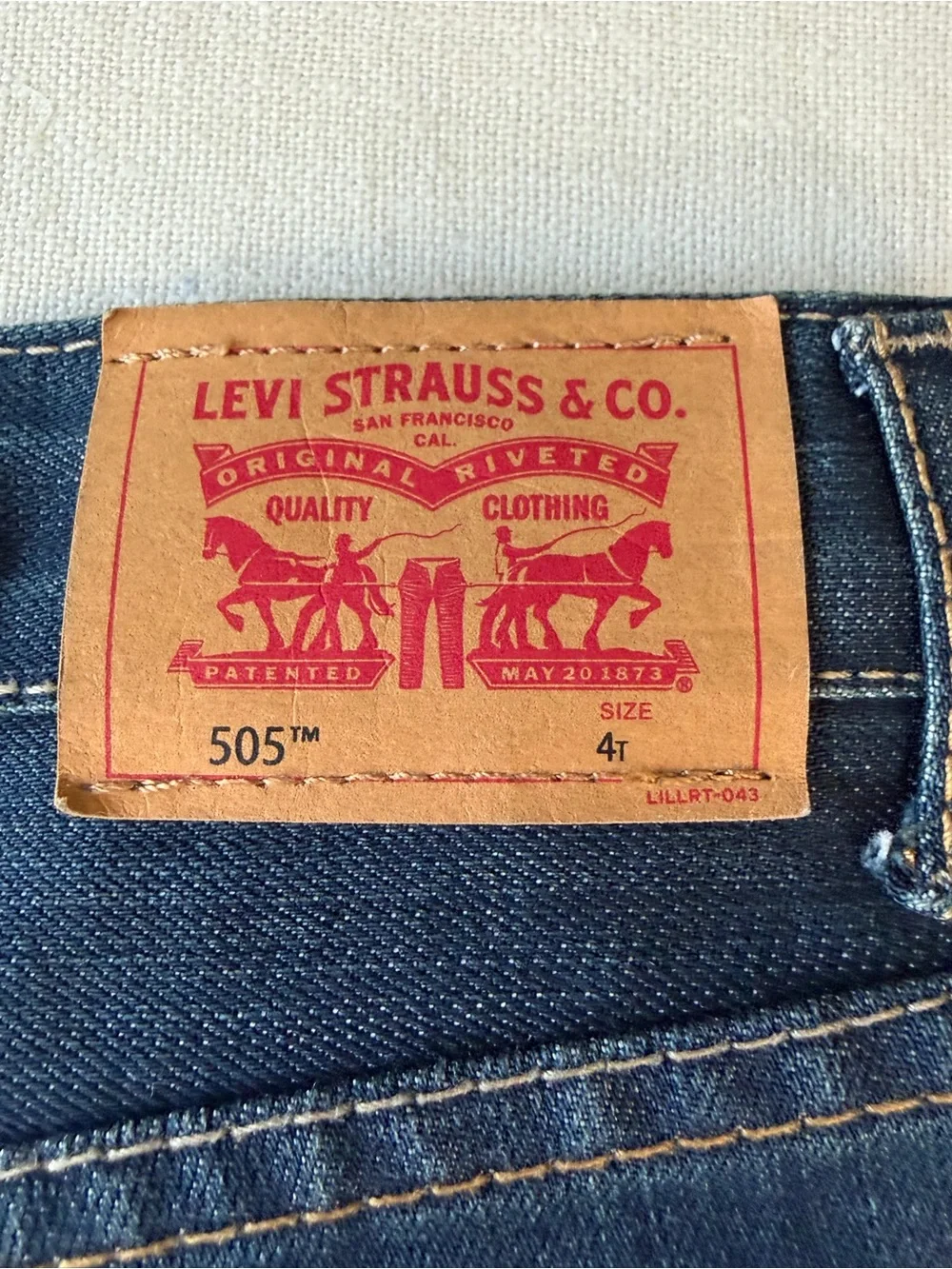 Levi's Kids Dark Blue Straight Jeans